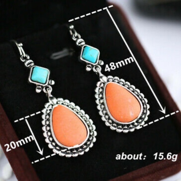 Sterling silver vintage boho earrings - Picture 3 of 4